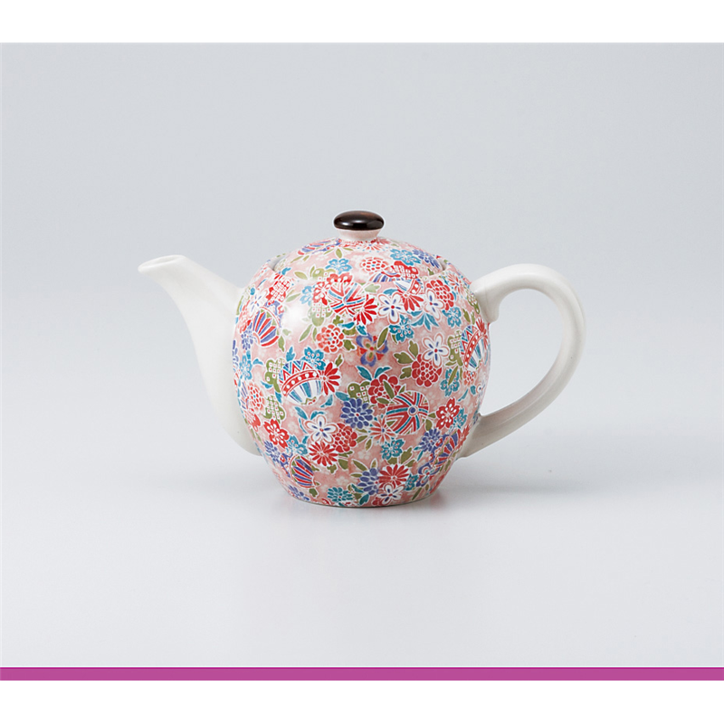 古林陶器 ポット 京雅(赤)ポット(Uアミ付) 937810515 1個（ご注文単位1個）【直送品】