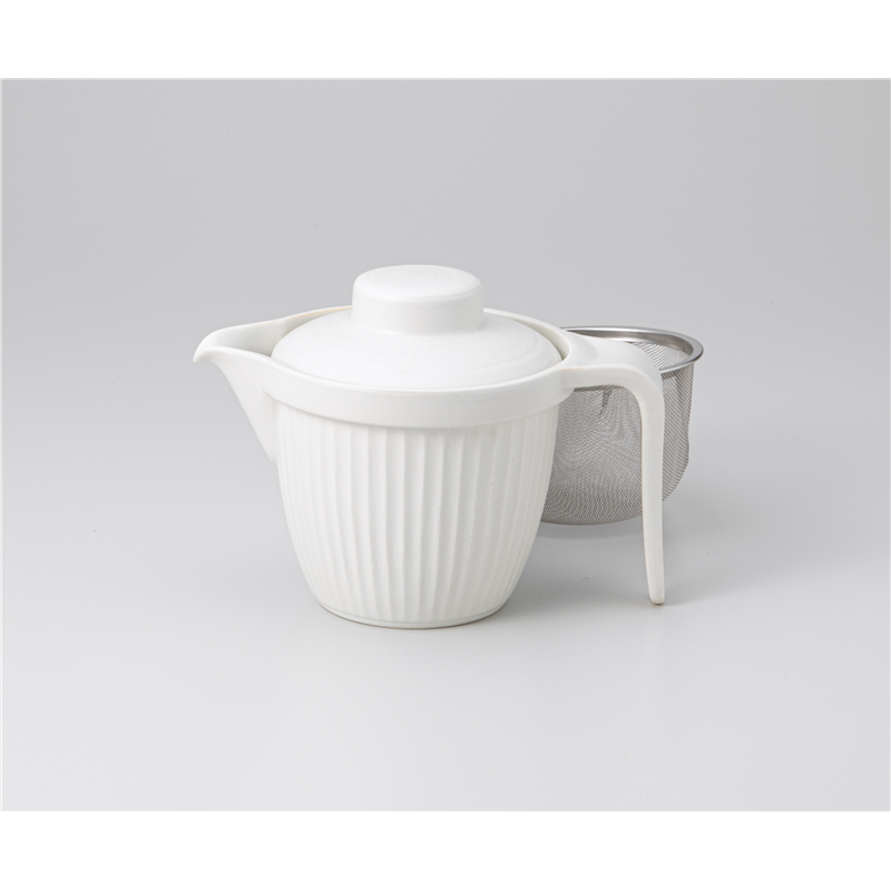 古林陶器 ポット 嵯峨野(白)ポット 1237510151 1個（ご注文単位1個）【直送品】