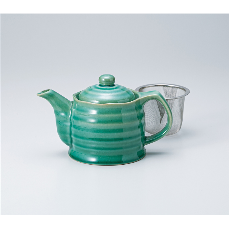 古林陶器 ポット トルコブルーポット 1334440141 1個（ご注文単位1個）【直送品】