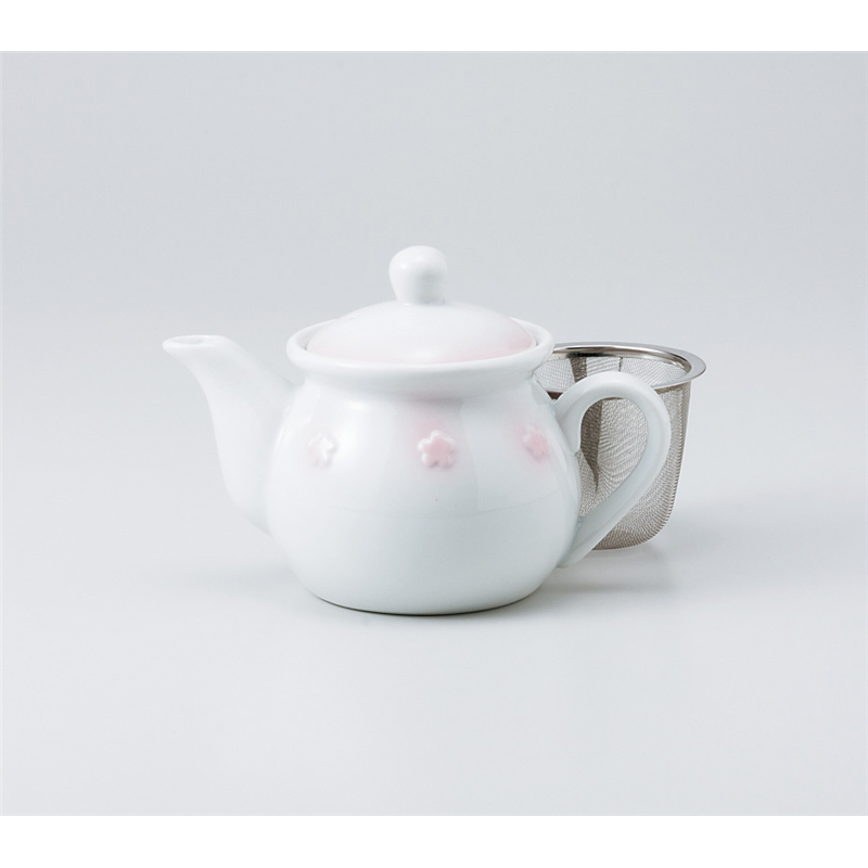 古林陶器 ポット 染付ポット 紅梅(2179-4) 937960451 1個（ご注文単位1個）【直送品】