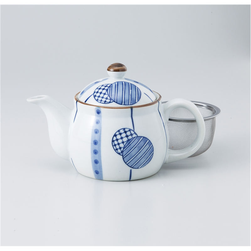 古林陶器 ポット 藍丸紋BAポット 1038440152 1個（ご注文単位1個）【直送品】