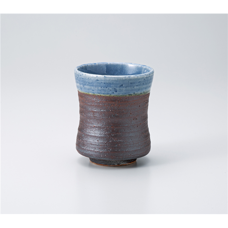 古林陶器 寿司湯呑 南蛮青流し寿司湯呑 1334620252 1個（ご注文単位1個）【直送品】