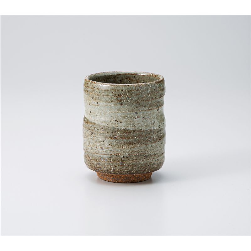 古林陶器 寿司湯呑 灰釉渦杵型寿司 1334630115 1個（ご注文単位1個）【直送品】