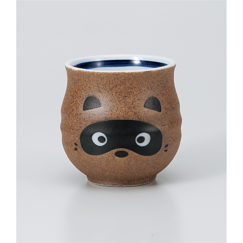 古林陶器 寿司湯呑 信楽たぬき寿司湯呑 938340552 1個（ご注文単位1個）【直送品】