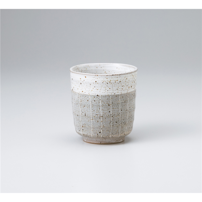 古林陶器 寿司湯呑 掻き落とし寿司ベージュ 1038910457 1個（ご注文単位1個）【直送品】