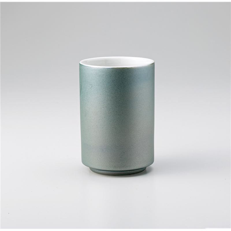 古林陶器 寿司湯呑 ラスターグリーン大湯呑 1237820226 1個（ご注文単位1個）【直送品】