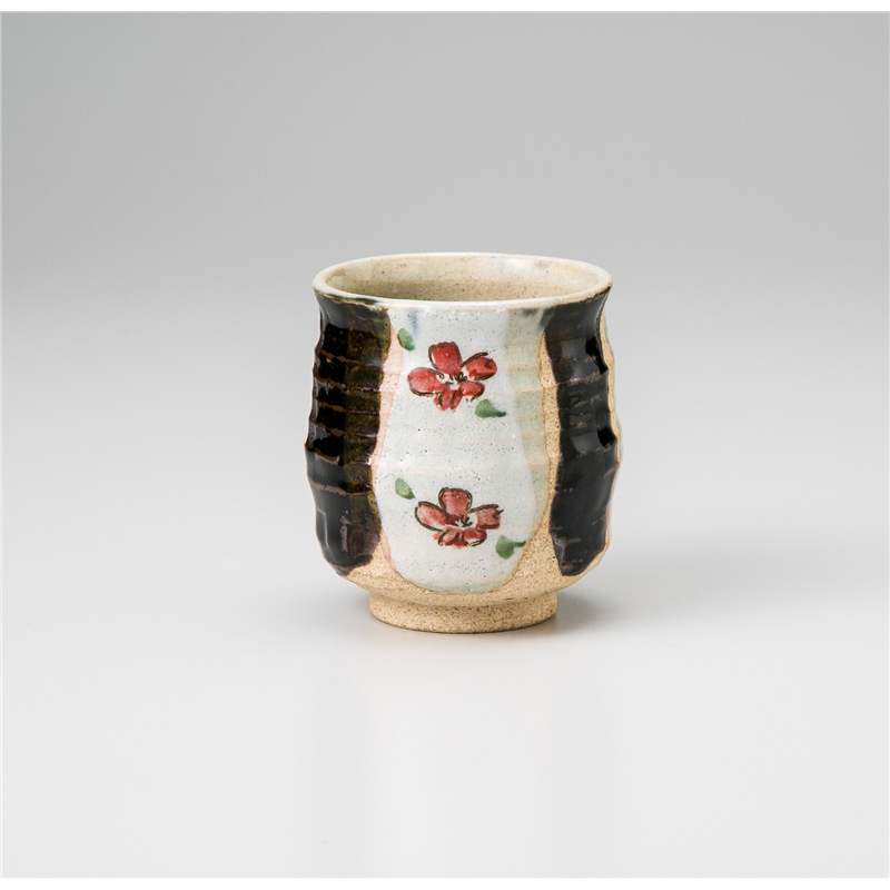 古林陶器 寿司湯呑 間取花寿司湯呑 1038820157 1個（ご注文単位1個）【直送品】