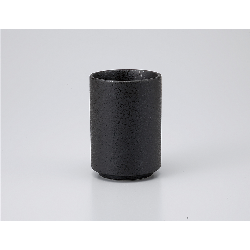 古林陶器 寿司湯呑 黒吹2.4寿司湯呑 1138340656 1個（ご注文単位1個）【直送品】