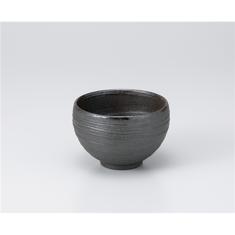 古林陶器 いっぷく椀 うるし黒たっぷり碗 1138450505 1個（ご注文単位1個）【直送品】