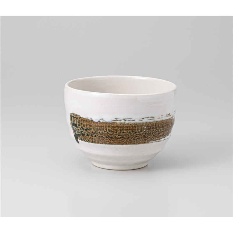 古林陶器 いっぷく椀 刷毛目一福碗(白) 735140374 1個（ご注文単位1個）【直送品】