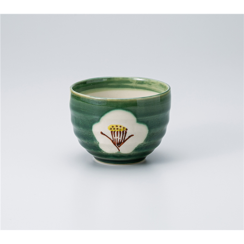 古林陶器 いっぷく椀 織部椿ゆったり碗 1335140374 1個（ご注文単位1個）【直送品】