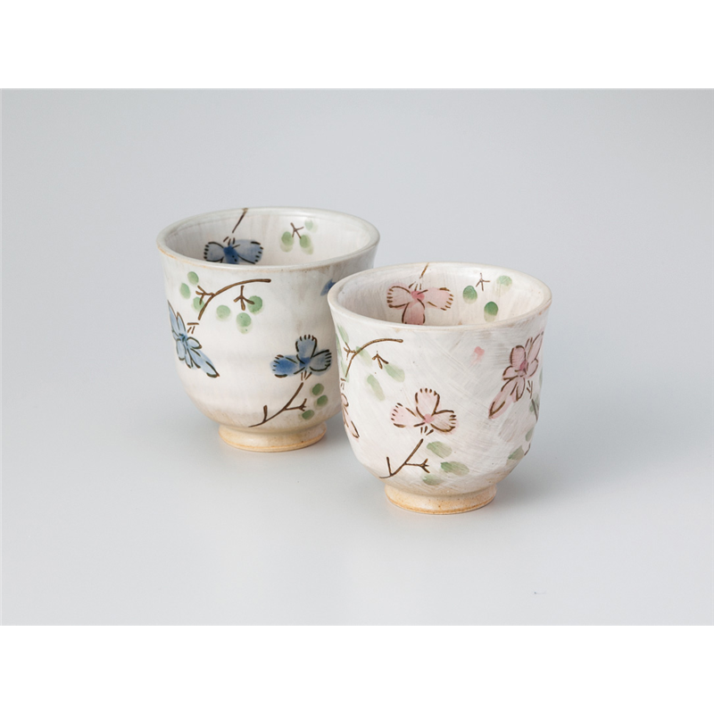 古林陶器 組湯呑 木の花青湯呑(大) 836710326 1個（ご注文単位1個）【直送品】