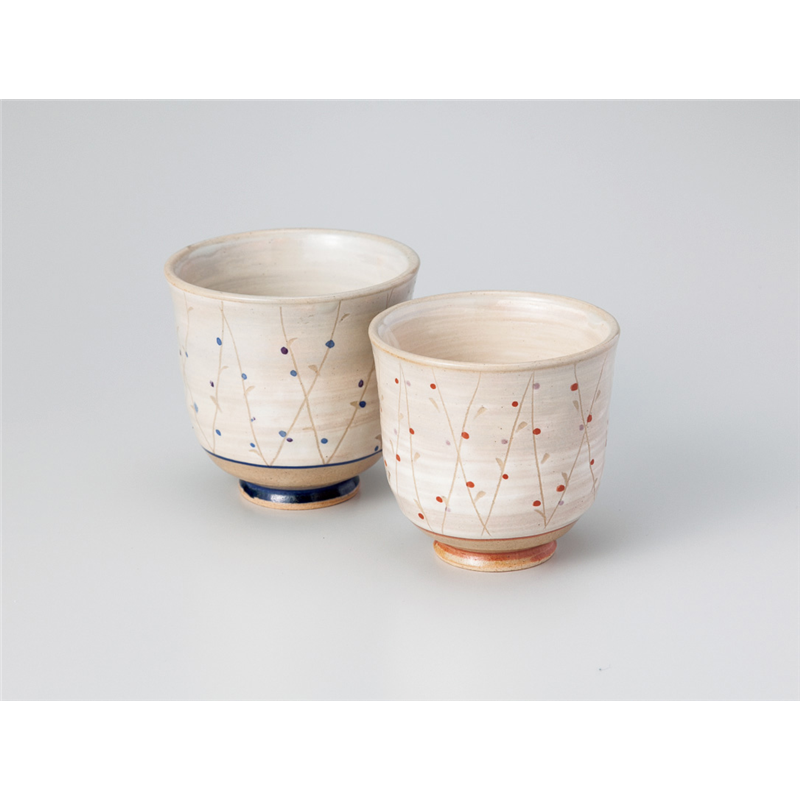 古林陶器 組湯呑 粉引木立湯呑(大) 836720726 1個（ご注文単位1個）【直送品】