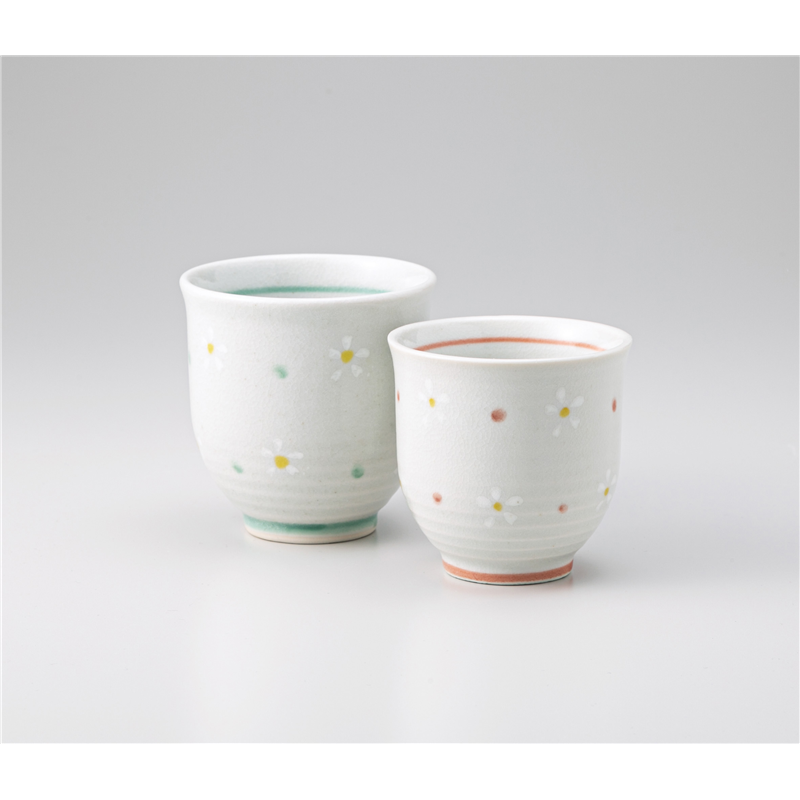 古林陶器 組湯呑 雪小花湯呑(大) 536940774 1個（ご注文単位1個）【直送品】