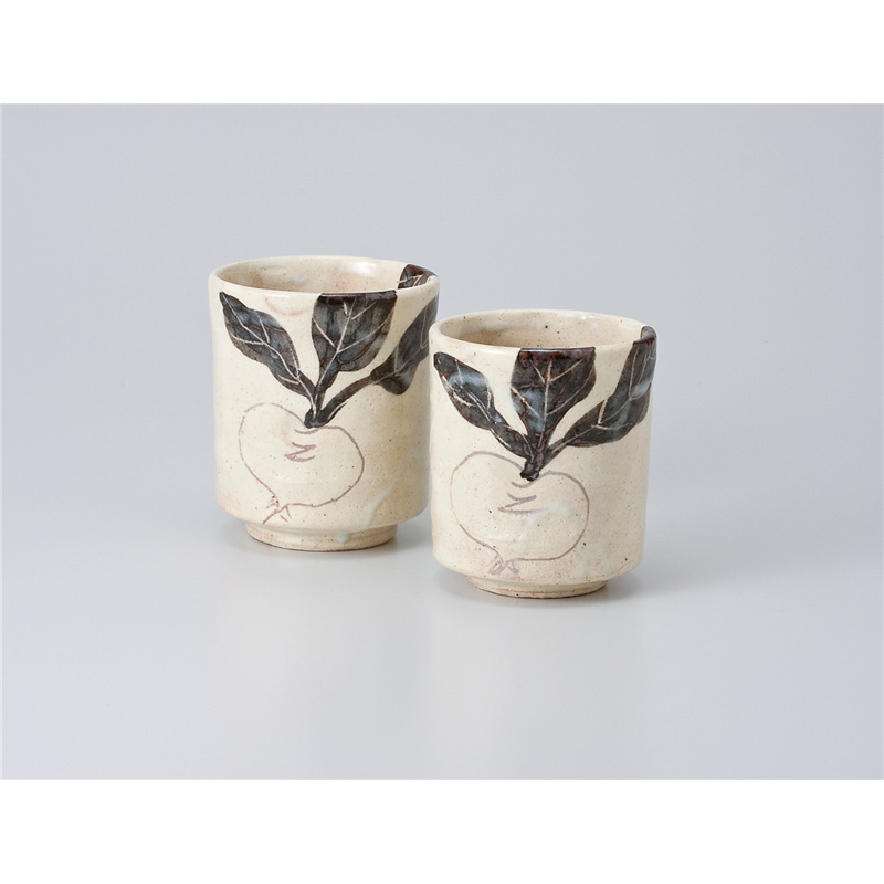 古林陶器 組湯呑 黄粉引カブラ湯呑(大) 636910157 1個（ご注文単位1個）【直送品】