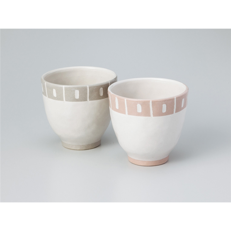 古林陶器 組湯呑 渕飾り湯呑(グレー) 836820574 1個（ご注文単位1個）【直送品】