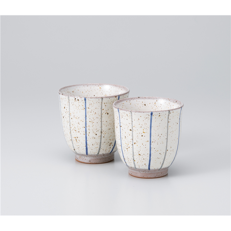 古林陶器 組湯呑 二色十草青 湯呑(大) 1139120560 1個（ご注文単位1個）【直送品】