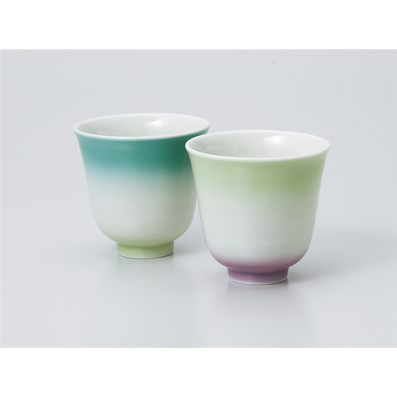 古林陶器 組湯呑 カラーグラデーションヒスイ湯呑 939310526 1個（ご注文単位1個）【直送品】