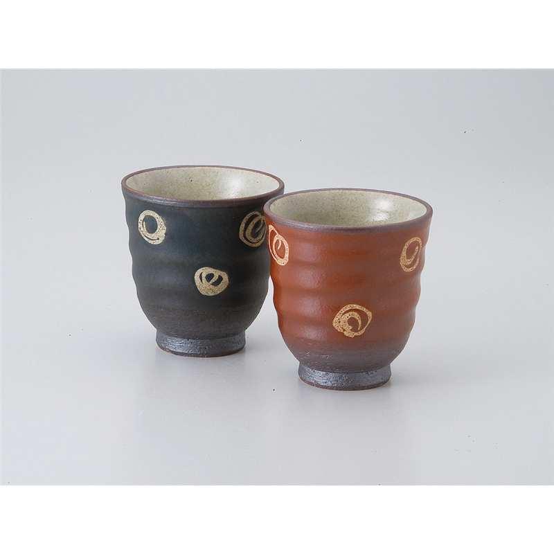 古林陶器 組湯呑 吹丸長湯呑(緑) 536650747 1個（ご注文単位1個）【直送品】