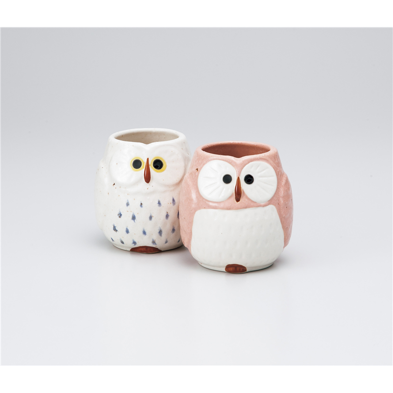 古林陶器 組湯呑 ふくろう長湯呑(白) 1039760347 1個（ご注文単位1個）【直送品】