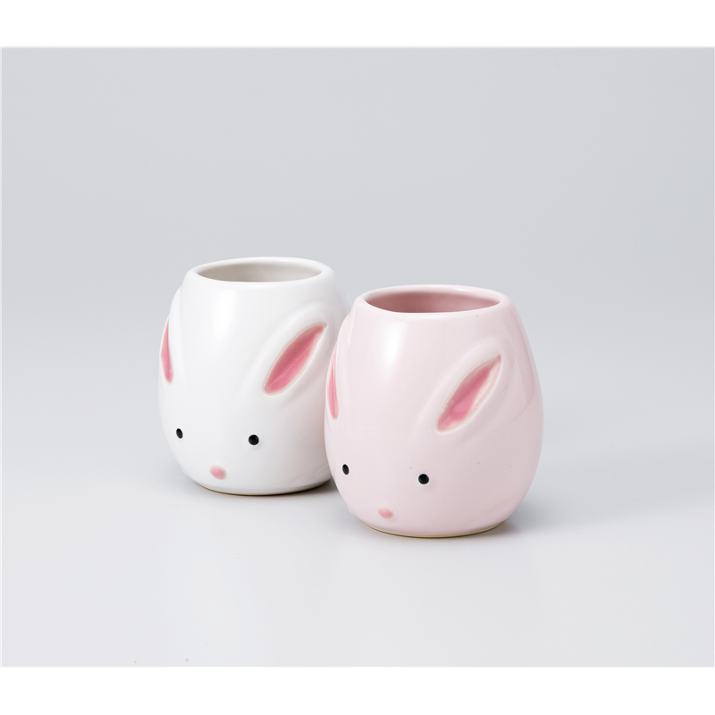 古林陶器 組湯呑 うさぎ湯呑 白 1139150516 1個（ご注文単位1個）【直送品】