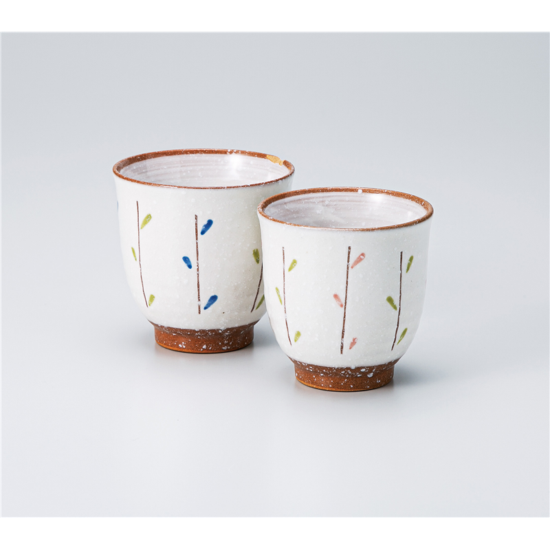 古林陶器 組湯呑 木立(青)湯呑(大) 1335540360 1個（ご注文単位1個）【直送品】