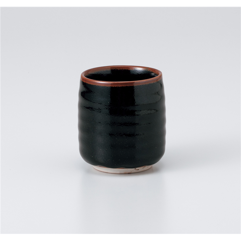 古林陶器 長湯呑 ゆず天目湯呑(小) 1040020433 1個（ご注文単位1個）【直送品】