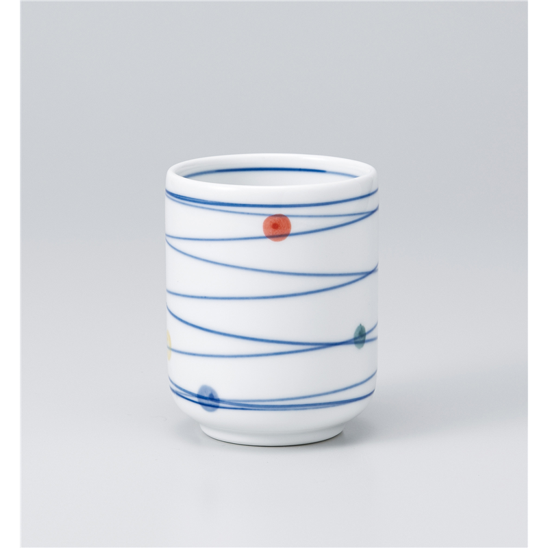 古林陶器 長湯呑 四色水玉長湯呑 1139510670 1個（ご注文単位1個）【直送品】