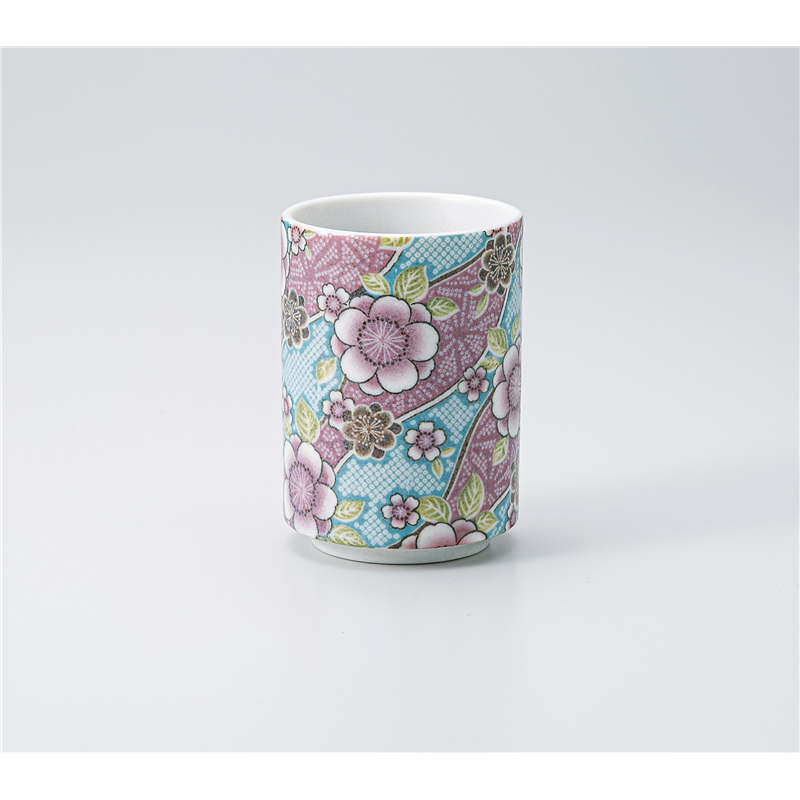 古林陶器 長湯呑 紅花青長湯呑 1335730520 1個（ご注文単位1個）【直送品】