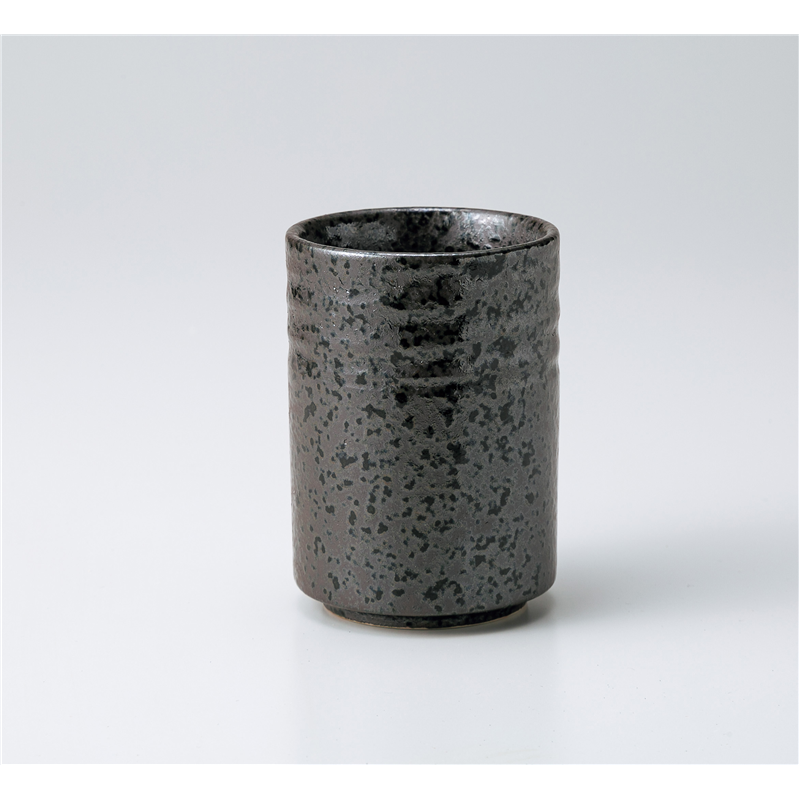 古林陶器 長湯呑 削り小湯呑黒吹き 1239020325 1個（ご注文単位1個）【直送品】