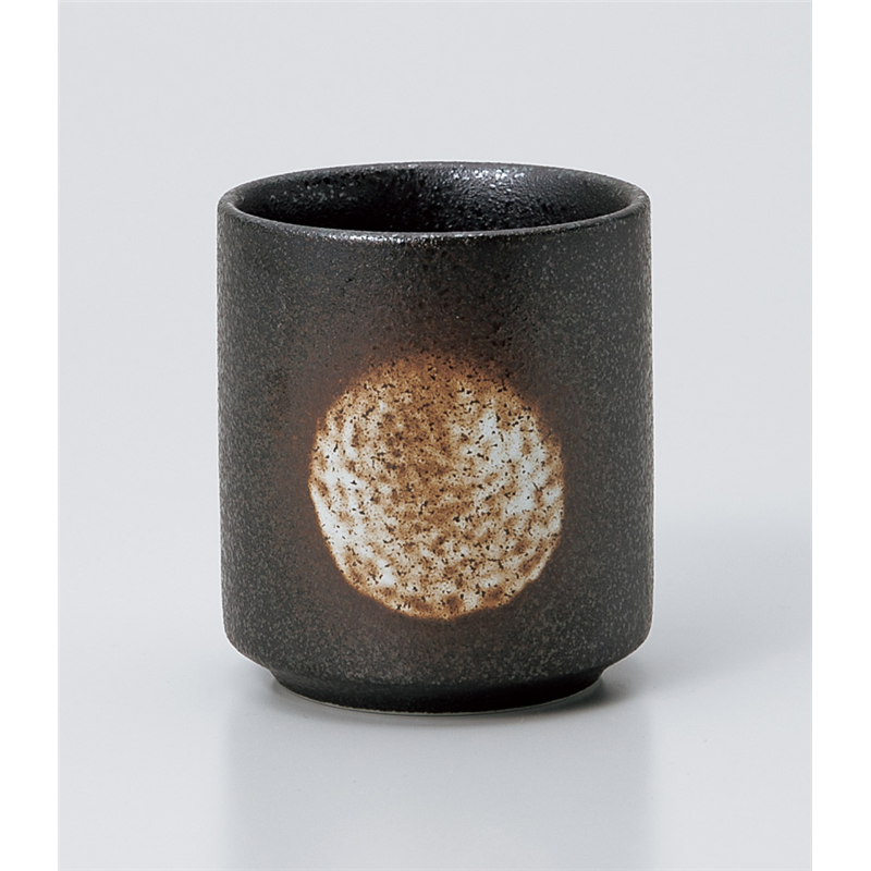 古林陶器 長湯呑 黒備前切立湯呑 939840554 1個（ご注文単位1個）【直送品】