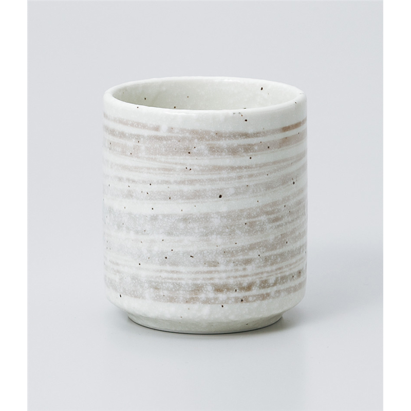 古林陶器 長湯呑 刷毛目粉引切立湯呑 939830654 1個（ご注文単位1個）【直送品】