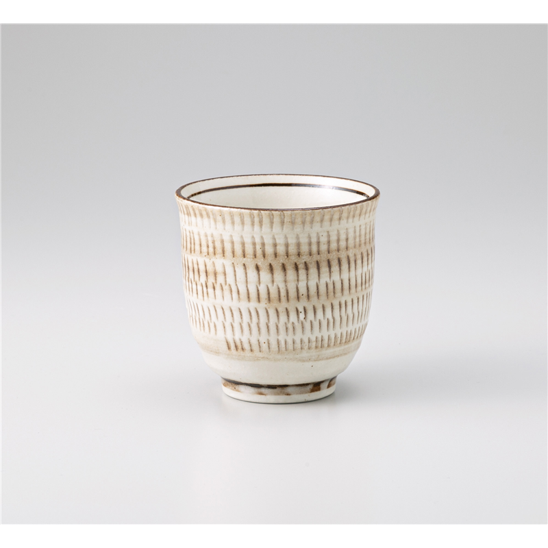 古林陶器 長湯呑 美濃民芸 湯呑 1239240640 1個（ご注文単位1個）【直送品】