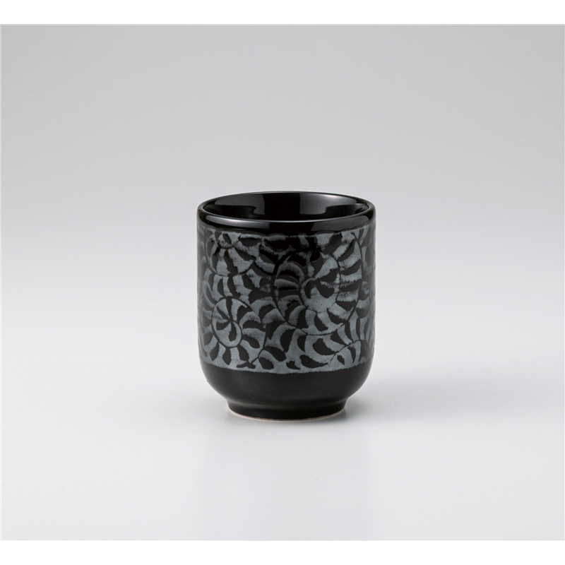 古林陶器 長湯呑 黒銀彩湯呑 1239250340 1個（ご注文単位1個）【直送品】
