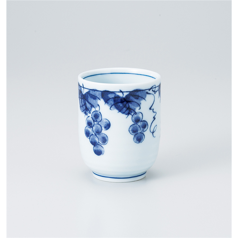 古林陶器 長湯呑 青磁ぶどう湯呑 939910151 1個（ご注文単位1個）【直送品】