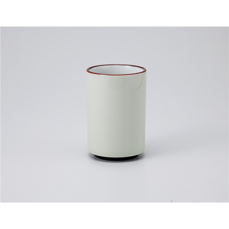 古林陶器 長湯呑 黄地浜黒2.3湯呑 1138350356 1個（ご注文単位1個）【直送品】