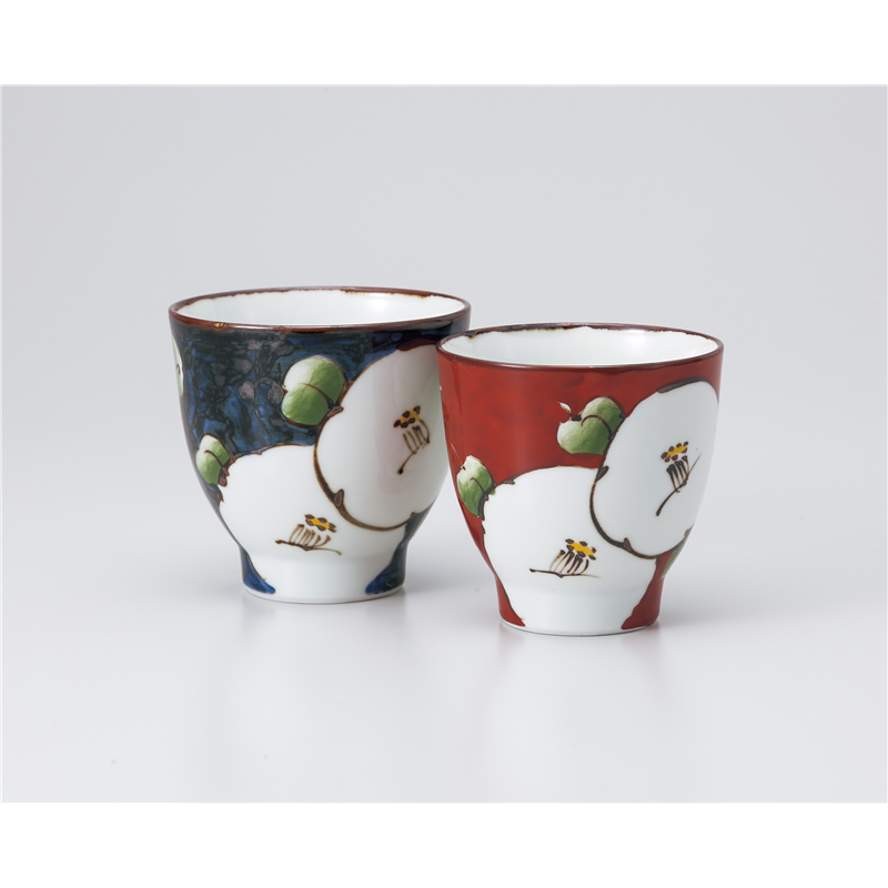 古林陶器 有田焼組湯呑 濃椿コップ(大) 1039310390 1個（ご注文単位1個）【直送品】