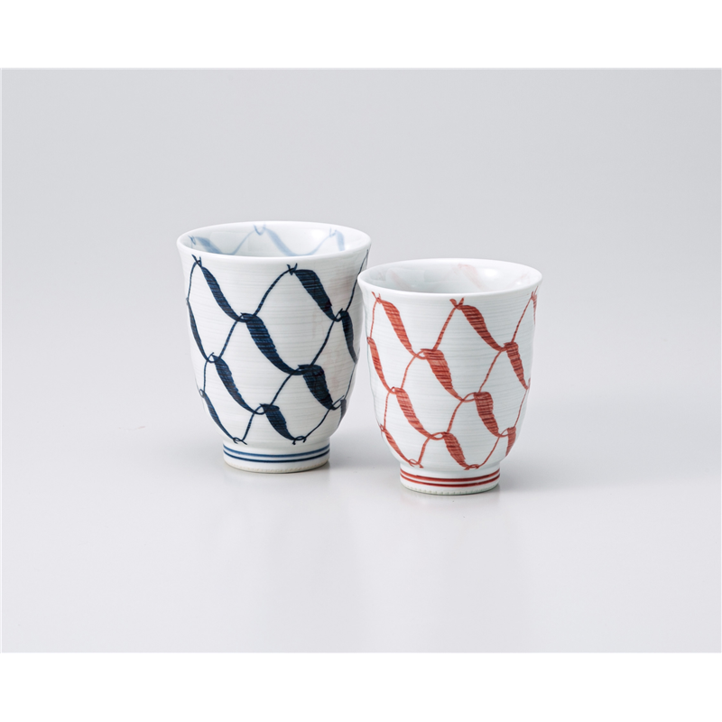 古林陶器 有田焼組湯呑 網コップ(大) 1336240190 1個（ご注文単位1個）【直送品】