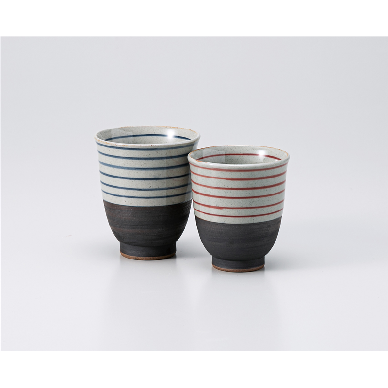 古林陶器 有田焼組湯呑 コマ筋コップ(大) 1336260190 1個（ご注文単位1個）【直送品】