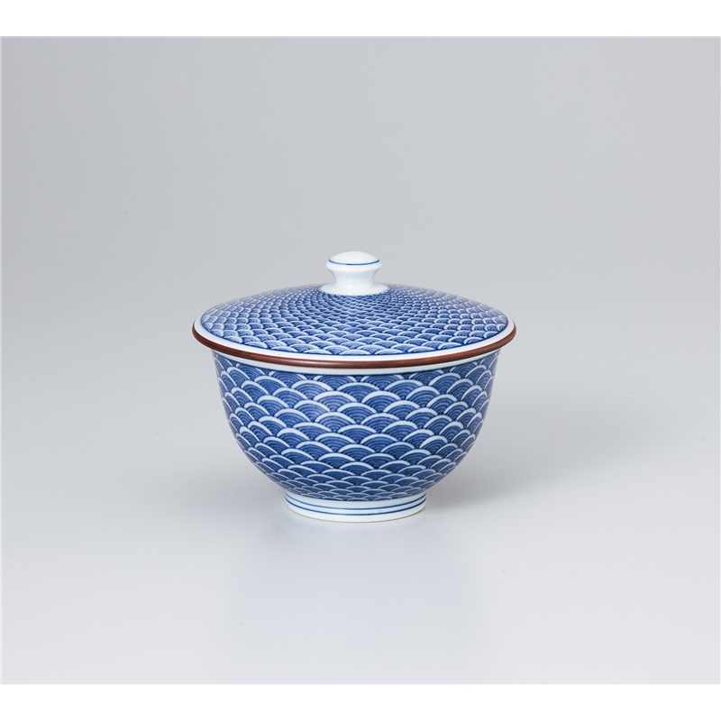 古林陶器 有田焼蓋付汲出・有田焼千茶 青海波紋 汲出 1040410390 1個（ご注文単位1個）【直送品】