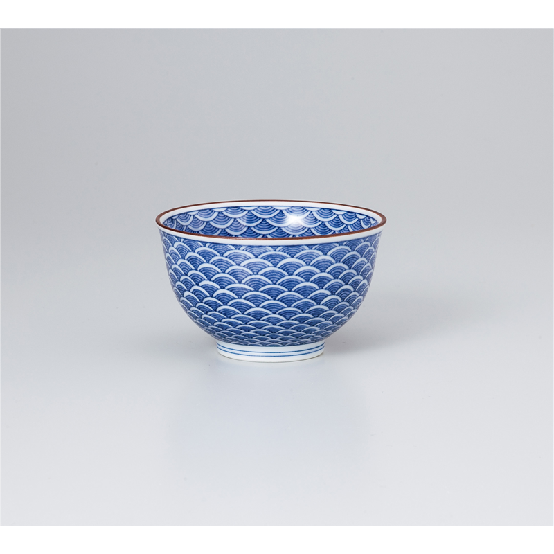 古林陶器 有田焼蓋付汲出・有田焼千茶 青海波紋 京千茶 1040450390 1個（ご注文単位1個）【直送品】