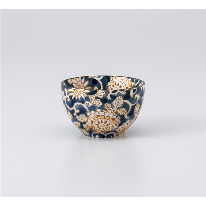 古林陶器 千茶 色唐草(紺)デミ千茶 1040710551 1個（ご注文単位1個）【直送品】