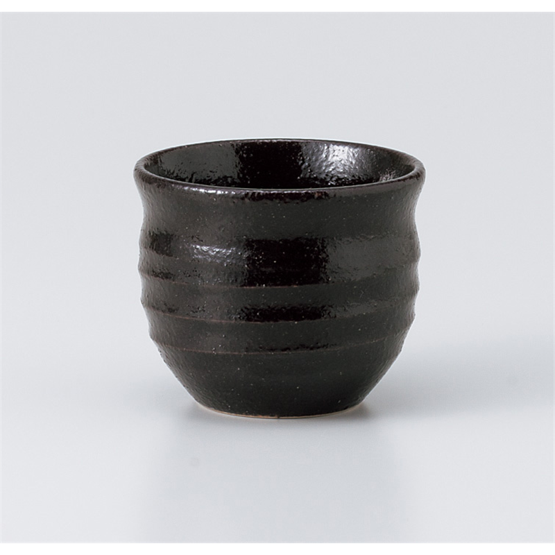 古林陶器 千茶 ゆず黒小湯呑 940370357 1個（ご注文単位1個）【直送品】