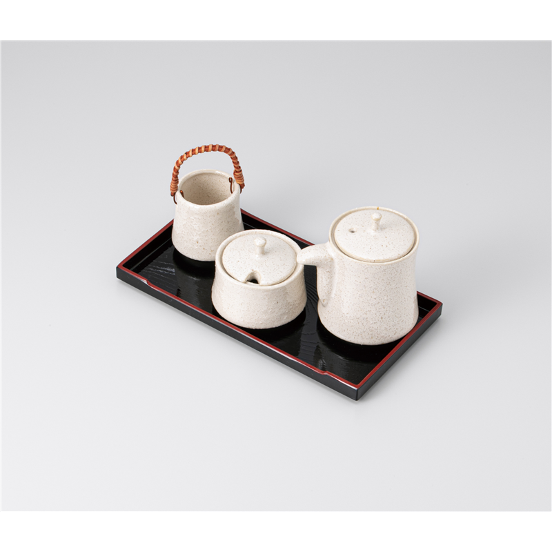 古林陶器 盆付カスター 白釉汁次 538431152 1個（ご注文単位1個）【直送品】