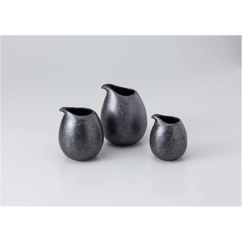 古林陶器 卓上小物 銀黒ドレッシング 大 1041830752 1個（ご注文単位1個）【直送品】