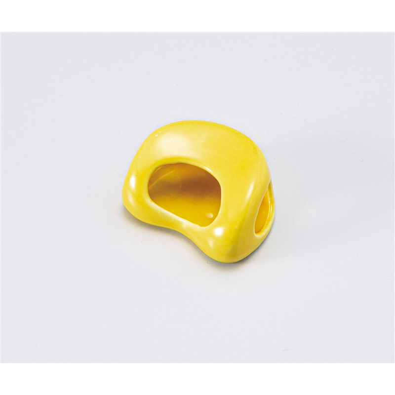 古林陶器 箸置 黄輝勾玉型箸置 539570678 1個（ご注文単位1個）【直送品】