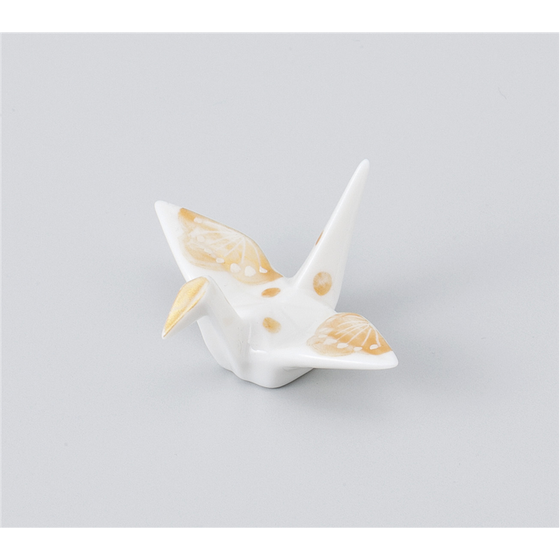 古林陶器 箸置 手描錦梅鶴 箸置 白 1042220661 1個（ご注文単位1個）【直送品】