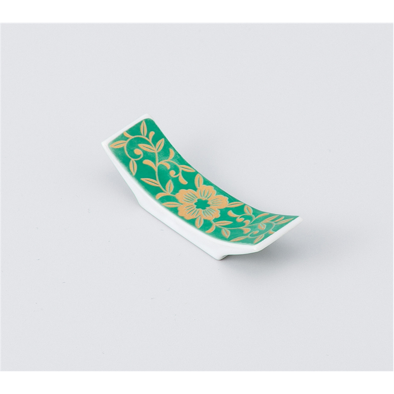 古林陶器 箸置 グリーン反型箸置 1042610647 1個（ご注文単位1個）【直送品】