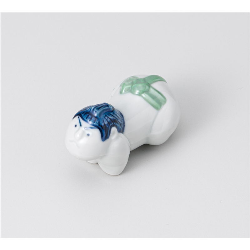 古林陶器 箸置 箸置相撲力士(緑) 1241550251 1個（ご注文単位1個）【直送品】