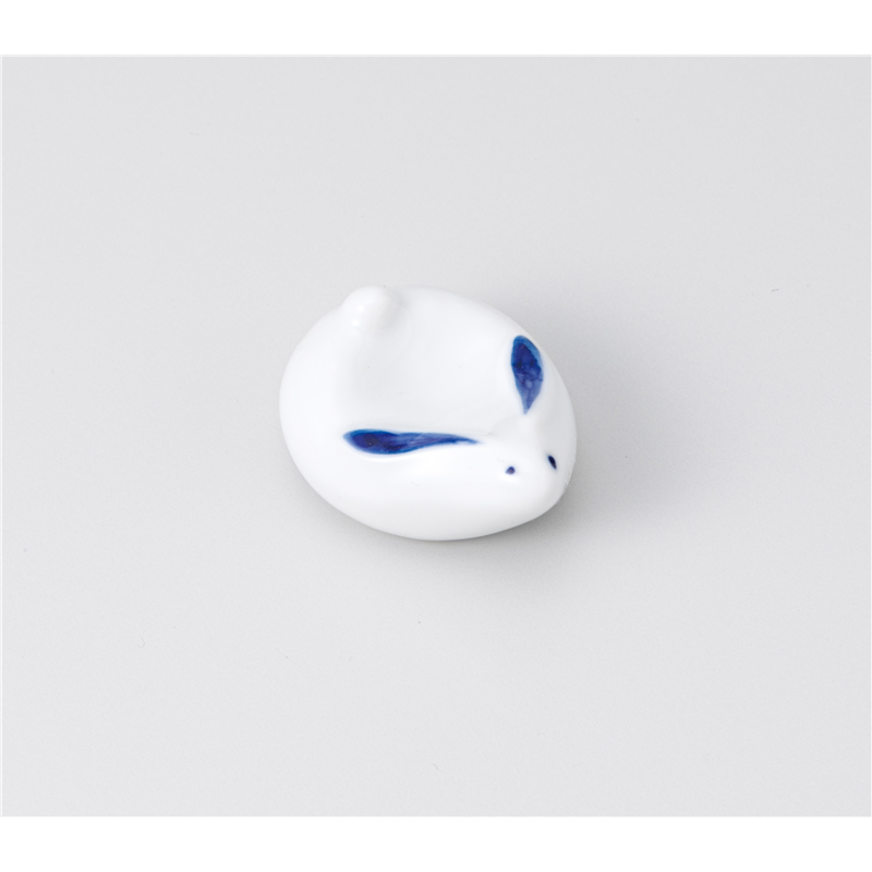 古林陶器 箸置 箸置 福うさぎ(ブルー) 1241420115 1個（ご注文単位1個）【直送品】